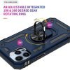 Apple iPhone 11 Pro Navy Blue Shockproof Magnetic Car Mount Ring Case Cover