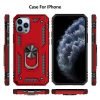Apple iPhone 11 Pro Red Shockproof Magnetic Car Mount Ring Case Cover