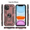 Apple iPhone 11 Rose Gold Shockproof Magnetic Car Mount Ring Case Cover
