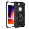 Apple iPhone 7 Plus Black Shockproof Magnetic Car Mount Ring Case Cover