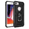 Apple iPhone 8 Black Shockproof Magnetic Car Mount Ring Case Cover
