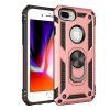 Apple iPhone 8 Plus Rose Gold Shockproof Magnetic Car Mount Ring Case Cover