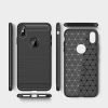 Apple iPhone XS Max Carbon Fiber Shockproof Heavy Duty Rugged Case Cover (Black)