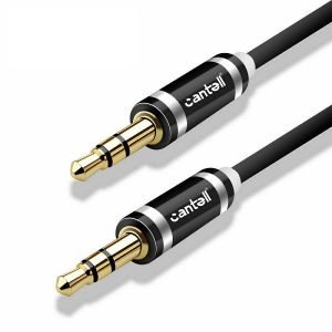 Cantell 2M 3.5mm Male to Male AUX Audio Cable Speaker Auxiliary Cord (Black)