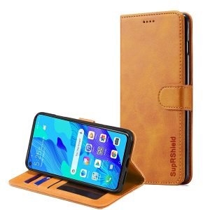 Huawei Nova 5T Pro Black Genuine SupRShield Wallet Leather Flip Stand Magnetic Case Cover