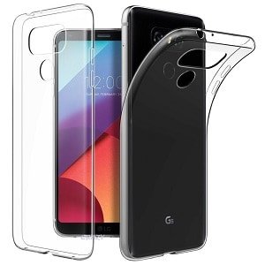LG G6 Soft Gel Clear Transparent Case Cover