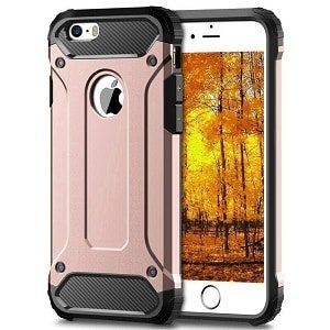 Apple iPhone SE 2020 Rose Gold Shockproof Heavy Duty Rugged Armour Case Cover