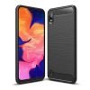 Samsung Galaxy A10e Black Shockproof Heavy Duty Rugged Matte Carbon Fiber Case Cover