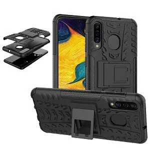 Samsung Galaxy A20 Black Heavy Duty Case