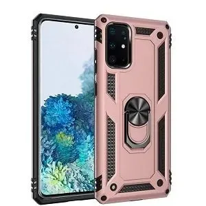Samsung Galaxy S20 Case Rose Gold Shockproof Magnetic Car Mount Ring Case Cover