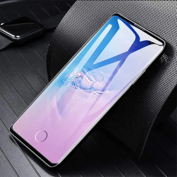 Samsung Galaxy S10 Plus Full Coverage Tempered Glass LCD Screen Protector Film Guard (Black)