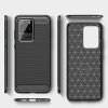Samsung Galaxy S20 Ultra Black Shockproof Heavy Duty Rugged Matte Carbon Fiber Case Cover