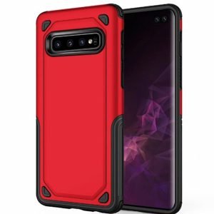 Samsung Galaxy S10e Shockproof Heavy Duty Rugged Hybrid Armour Case Cover Red