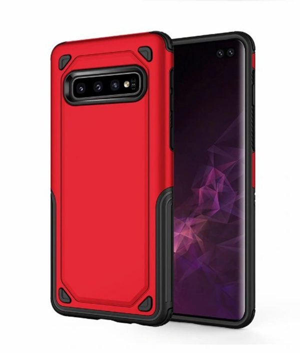 Samsung Galaxy S10e Shockproof Heavy Duty Rugged Hybrid Armour Case Cover Red