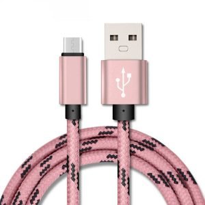 1M Fast Charging USB Type C Cable For Samsung Galaxy S series A series Note Tab LG Huawei HTC Google Pixel Android – Rose Gold