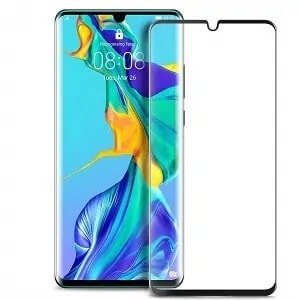 Huawei P30 Black Tempered Glass