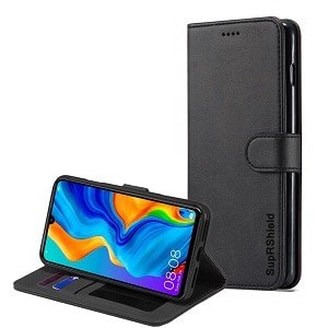 Huawei P30 Black Wallet Case