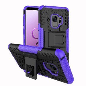 Samsung Galaxy S9 Plus Heavy Duty Tough Kickstand Shockproof Rugged Case Cover Purple
