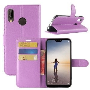 Huawei P20 Purple Wallet Case