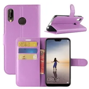 Huawei P20 Purple Wallet Case