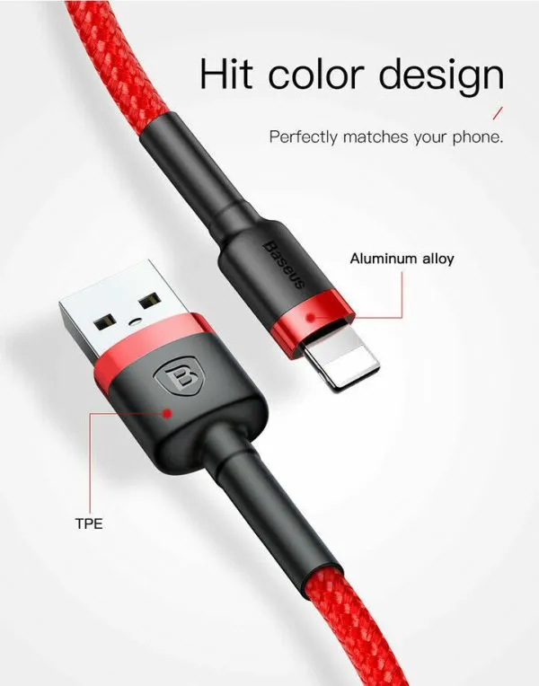 BASEUS 2M Fast Charging USB Type C Cable For Samsung Galaxy S series A series Note Tab LG Huawei HTC Google Pixel Android –Black - Image 8