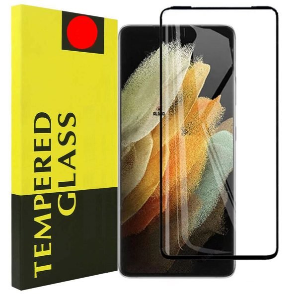 Samsung Galaxy S21 Plus Black Tempered Glass LCD Screen Protector Film Guard