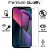 [2 Pack] Apple iPhone 13 Tempered Glass Screen Protector Film Guard (Clear)