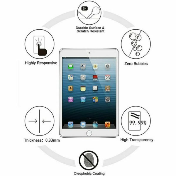 (2 Pack) Apple iPad 9th Generation 10.2 inch 2021 Tempered Glass LCD Screen Protector Film Guard - Image 8