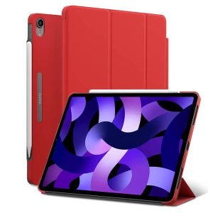 Apple iPad Air 4 4th Gen 10.9 inch 2020 Folio Smart Leather Magnetic Stand Case Cover (Red)