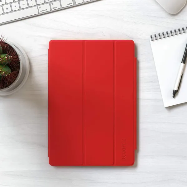 Apple iPad Air 5 5th Gen 10.9 inch 2022 Folio Smart Leather Magnetic Stand Case Cover (Red)