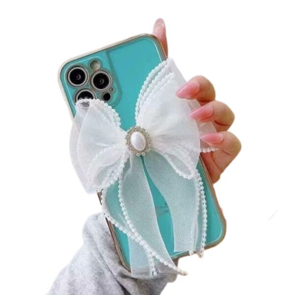 Apple iPhone 12 Case Fashion Butterfly Smart Shockproof Heavy Duty Luxury Back Cover (Blue)