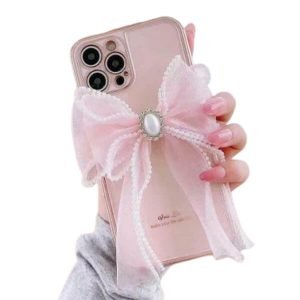 Apple iPhone 12 Case Fashion Butterfly Smart Shockproof Heavy Duty Luxury Back Cover (Pink)