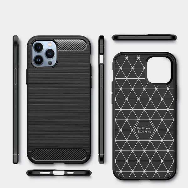 Apple iPhone 12 Pro Max Shockproof Case Heavy Duty Rugged Bumper Anti Knock Cover (Black)