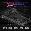 Apple iPhone 13 Pro Magnetic Ring Rugged Shockproof Case Heavy Duty Protective Back Cover (Black)