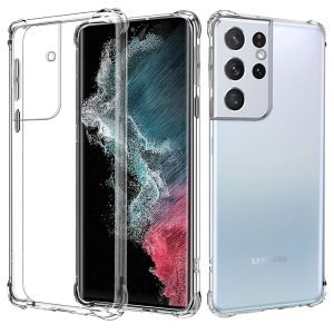 For Samsung Galaxy S22 Ultra Clear Case Shockproof Tough Gel Clear Transparent Air Cushion Cover