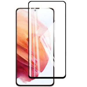 [1 Pack] Samsung Galaxy S22 Ultra 5G Full Coverage Tempered Glass Screen Protector Film Guard (Black)