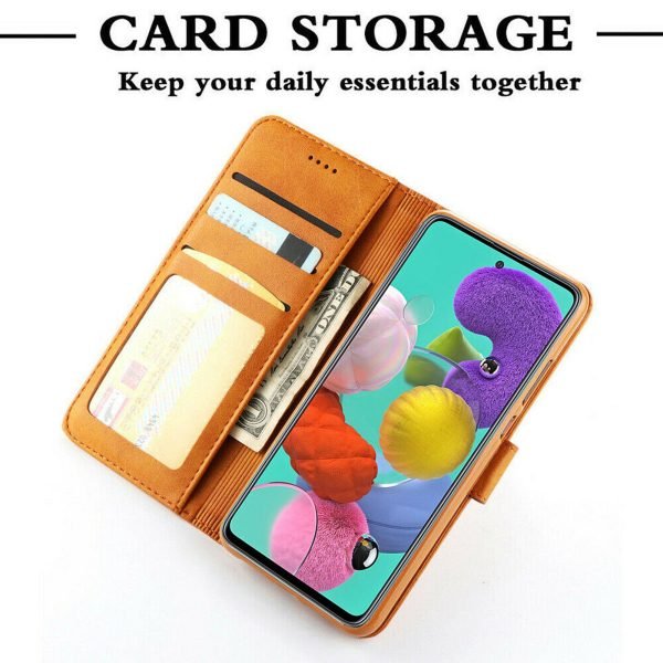 Samsung Galaxy S22 Ultra SupRShield Wallet Leather Card Holder Flip Protective Shockproof Magnetic Case Cover (Black)