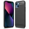 Apple iPhone 13 Shockproof Heavy Duty Rugged Matte Carbon Fiber Case Cover (Black)