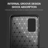 Samsung Galaxy A32 4G Shockproof Heavy Duty Rugged Matte Carbon Fiber Case Cover (Black)