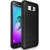 Samsung Galaxy J3 2016 Shockproof Heavy Duty Rugged Matte Carbon Fiber Case Cover (Black)