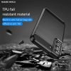 Samsung Galaxy S22 Shockproof Heavy Duty Rugged Matte Carbon Fiber Case Cover (Black)