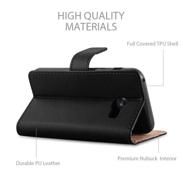 Apple iPhone 12 Mini Wallet Case Flip Leather Card Slots Cover (Black) - Image 8