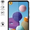 [2 Pack] Samsung Galaxy A21 Full Coverage Tempered Glass Screen Protector Film Guard (Black)