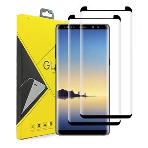 [2 Pack] Samsung Galaxy Note 8 Full Coverage Tempered Glass Screen Protector Film Guard (Black)