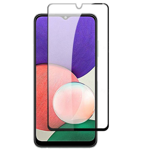 [2 Pack] Samsung Galaxy A01 Full Coverage Tempered Glass Screen Protector Film Guard (Black)