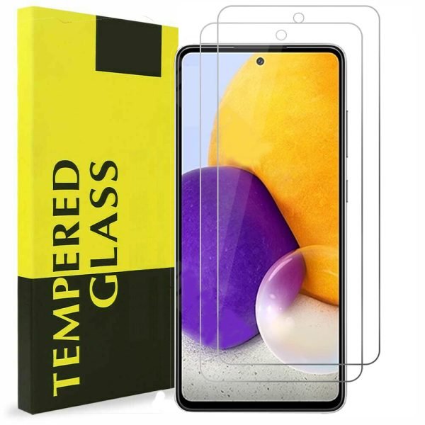 [2 Pack] Samsung Galaxy A72 Tempered Glass LCD Screen Protector Film Guard