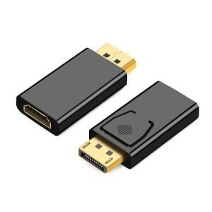 Displayport DP to HDMI Adapter Male Female Cable Full HD 1080P Display Port Lead (Black)