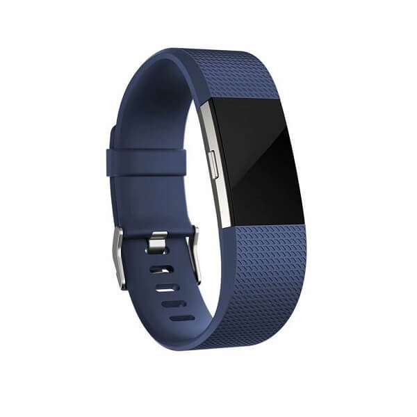 Blue Small Fitbit Charge 2 Band Replacement Wrist Strap Silicone Smart Watch Band, Tempered Glass, Data Cable & Charging Adapter, Car Mount Holder. For Fitbit Charge 2 Band Replacement Wrist Strap Silicone Smart Watch Band (Small , Blue)