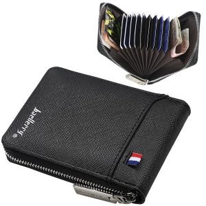 Black Small Wallet Card Holder Handbag Casual Purse