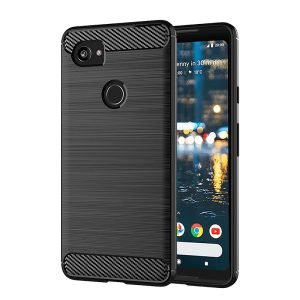 Google Pixel 2 XL Case Shockproof Heavy Duty Rugged Anti Knock Back Cover (Black)